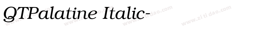QTPalatine Italic字体转换